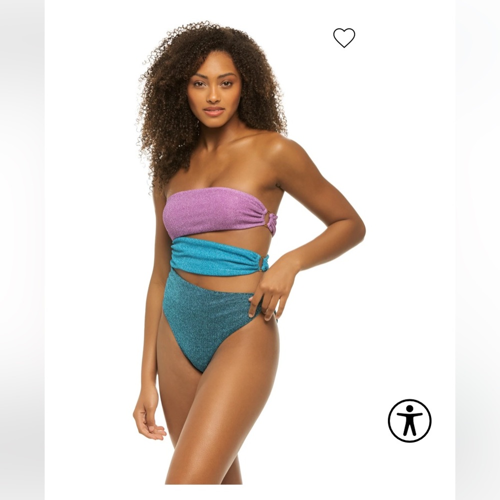 Baobab Isla Bandeau Cutout One Piece Swimsuit